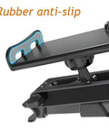Close-up view of the rubber anti-slip feature on the Heavy Duty Car Headrest Tablet Mount For Tesla Cybertruck.