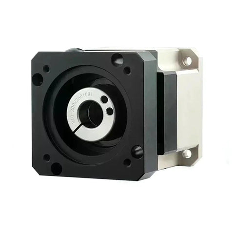 Heavy Duty Helical Gear Reducer Box For Nema Stepper Motors Matching 40 To 180 Mm Flange Servos With 35 Mm Input Shaft offering smooth torque.  
