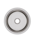 Heavy Duty 18 Gauge Stainless Steel Undermount Bar and Prep Sink, 14.38 Inch Square, 6 Inch Deep, Single Bowl, Top View
