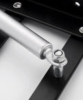 Close-up of Two Pack Hydraulic Lift Top Hinges For Coffee Tables featuring steel connection point for smooth glide motion.
