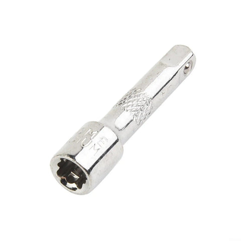 Heavy Duty 1/4 Inch Chrome Socket Wrench Extension Bar Crushes Tight Squeeze Jobs Without Breaking A Sweat durable chrome 50mm extension.