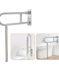 Fold Up 24 Inch Bathroom Grab Bars, Heavy Duty Stainless Steel Safety Rails For Shower Tub And Toilet, Foldable Handrails