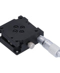 Rotary Positioning Stage 40x40mm Aluminum Alloy Plus Minus 10 Degree FineTune Rotation Table With Micrometer Rotary Feed