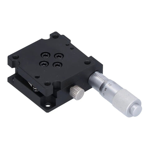 Rotary Positioning Stage 40x40mm Aluminum Alloy Plus Minus 10 Degree FineTune Rotation Table With Micrometer Rotary Feed