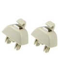 Sun Visor Support Clip Replacement For Volkswagen Passat 2012 2015 Plastic Beige 2 Pack Plug And Play Install Keeps Your Sun Visor Secure And Stable Like New Replacement For Damaged Clip, shown in beige plastic with securing mechanism.