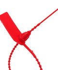 Red Plastic Tamper Seals With Self Locking Zip Ties For Fire Extinguishers Pull-Tite Security Tags Numbered Disposable Seals