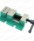 Buyohlic Drill Mill Vice Vise for Vertical Slide (Jaw Width 44 mm) Suit Lathe & Milling Machine Tools side view with green body