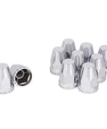 Premium Chrome Lug Nut Covers For Semi Trucks 33mm Lug Nuts Screw On Fit 33 Millimeter Lug Nuts Durable Weather Resistant Wheel Caps
