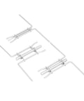 Three Piece Universal Hydraulic Cylinder Piston Rod Seal U Cup Installation Tool Kit made of premium steel