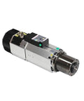 Badass 9kw Automatic Tool Change Spindle With Iso30 Tool Holder Chuck Air Cooling System showing a detailed side view with cooling fins.