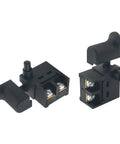 2 Pack Hammer Trigger Power Tool Switches With Pushbutton 6A 110 Type for Drill Cutter Angle Grinder, durable black construction