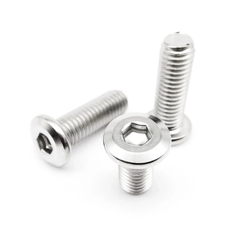 Flat Hex Socket Head Bolts Set For DIY Furniture And Projects M3x6mm 304 Stainless Steel A2 70 50 Pieces Built Tough Connect Joint