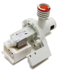 WD26X10025 Drain Pump Assembly for Dishwashers Beefy OEM Replacement Part High Flow Motor shown at an angle