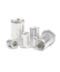 Grab These 20 Flat Head Threaded Insert Nuts For M3 Through M12 Sizes. Zinc plated steel inserts in assorted sizes.