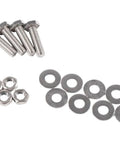 Bolts, nuts, and washers for Straight Mud Flap Hanger Kit With 30 Inch Spring Loaded Hanger For Semi Rigs, Aluminum Plate