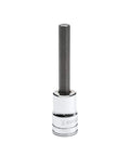Close-up of a single hex bit socket from the Seven Piece Three Eighths Inch Drive Mid Length Hex Bit Socket Set SAE and Metric.