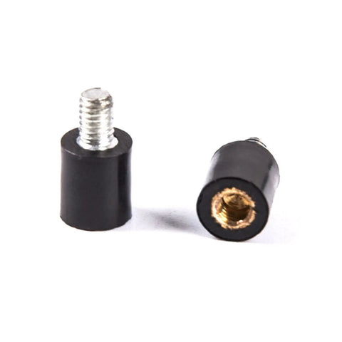 Two rubber pillars from 4 Piece M3 Flight Controller Anti Vibration Mount Kit With Rubber Pillars And Studs For FPV Racing Quadcopter Drone Threaded Isolator And Vibration Noise Damping