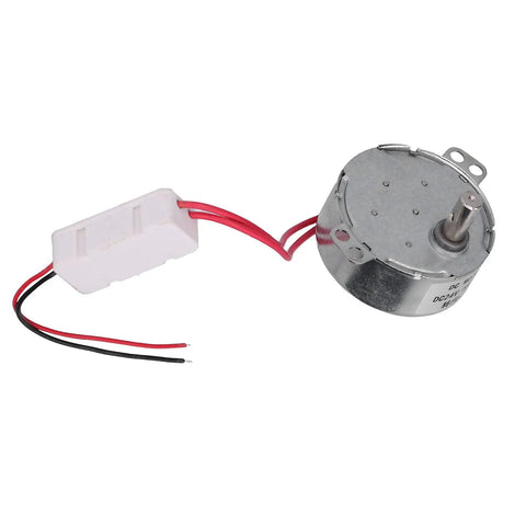 DC Brushless Micro Reduction Synchronous Motor For Home Appliances 5 RPM 24V Quiet High Torque Electric Motor with connector