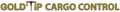 Gold Tip Cargo Control logo with maroon and yellow text, showcasing expertise in cargo management and hauling solutions.