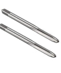 M4 X 0.7mm High Speed Steel Machine Tap 3 Flute Straight Taps for cutting and repairing threads, pack of 2, DIY metalworking tool set