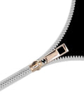 Close-up view of light gold zipper slider from the 5 Piece Zipper Sliders Set For Quick On The Go Fixes Detachable Reusable Zipper Pulls Replacement Kit