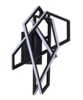 Killer Matte Black Led Wall Sconce With Sleek Stainless Steel Frame And Warm 3000K Glow To Level Up Your Bedroom Hallway Or Entryway Decor Setup Game, modern geometric design.