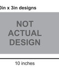 Sizing chart for Geocache Vehicle Magnet 10 Inch By 3 Inch Vinyl Magnet Waterproof Laminated For Outdoor Use Made In USA