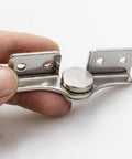 Torque Shaft Hinge With Adjustable Damping 2.0 N.M Small Metal Damper shown close-up with 304 stainless steel finish.