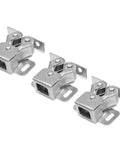 No Screw Install Needed For This Cool Spring Loaded Roller Catch Latch Set in stainless steel for cabinet and boat doors.