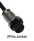 2 pins socket connector for Pt 31 Air Plasma Cutting Torch 40 Amp With 13 Foot Cable compatible with plasma machines.