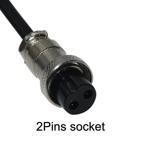 2 pins socket connector for Pt 31 Air Plasma Cutting Torch 40 Amp With 13 Foot Cable compatible with plasma machines.