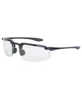 Clear Frameless Safety Glasses With Scratch Resistant Lenses, Ultralight Frame, Adjustable Nosepiece, 8 To 10 Base Curve