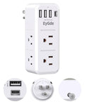 Transforms One Outlet Into Six With Rotating Plug And USB Ports 1700J Surge Protector Four USB Charging Ports Including USB C