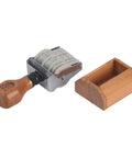 Top Shelf Adjustable Roller Date Stamp Nail Those Day Month Year Marks Zero Hassle Library Organizer and Craft Essential for Scrapbooking Journaling Office Work Dead Simple and Super Reliable with wooden grip and holder.