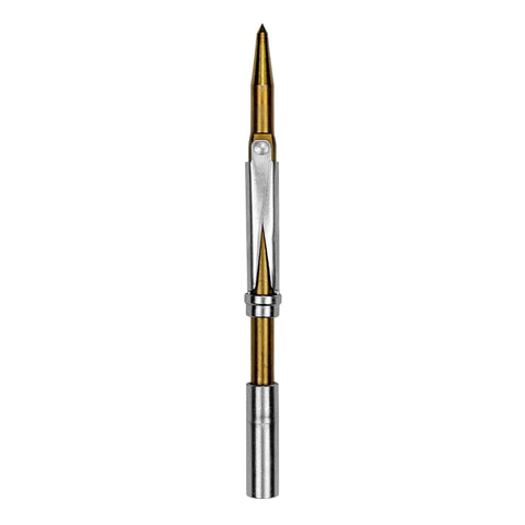 Beefy Rotating Long Wing Rockpoint Speargun Tip with Five Sixteenth Inch Threads for Tough Reefs and Big Fish