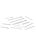 Metal Dowel Pins And Cotter Pin Kit 555 Pieces R Clip Spring Split Axle Fasteners for DIY and Repair Projects.
