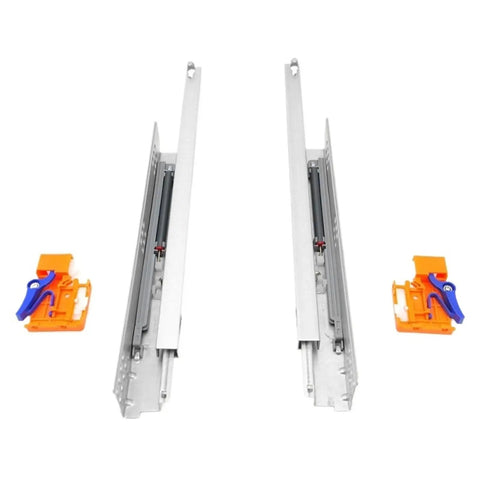 Heavy Duty Telescopic Undermount Drawer Slides With Soft Close, Concealed Hidden Drawer Rails for ultra smooth, quiet operation