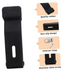2 Pack Flexible Over-Center Rubber Draw Latch Locks with shock absorbing design and concealed keeper features for cabinets and machinery