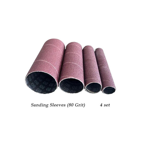 Robust Spindle Sander Drum And Sleeve Replacement Kit For Drill Presses And Benchtop Woodworking Tools That Handles Gnarly Projects Like A Champ Without Breaking A Sweat. Set of four 80 grit sanding sleeves for versatile woodworking.