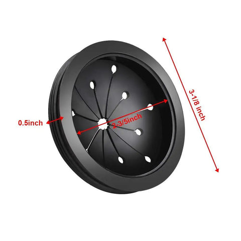 Replacement Garbage Disposal Splash Guard For In Sink Erator And Waste King, neoprene rubber, dimensions 2.5 in ID, 3.125 in OD