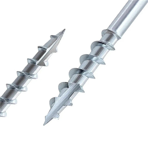 Close-up of 100Pcs Pocket Hole Screws Set For Woodworking Self Tapping Oblique Hole Galvanized Screws ST4-25 And ST4-38