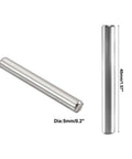 24 Pack Five Millimeter By Forty Millimeter Dowel Pins 304 Stainless Steel Pegs For Shelves And Furniture Supports Silver Tone