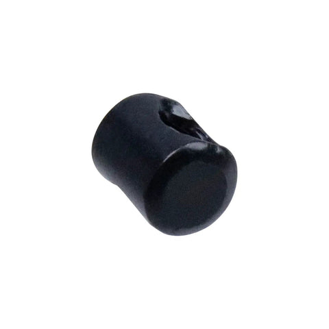 Close-up of black 20 Pcs M6 Barrel Nuts Cross Dowels Slotted Nuts Replacement Hardware Kit For Cribs And Flat Furniture M6x10mmx11mm