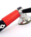 Air Powered Wet Polisher Sander 4 Inch Versatile Wet Stone Grinder 4500 RPM Pneumatic Front Exhaust, black and red handle
