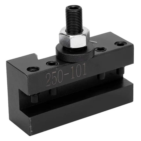 4PC Quick Change Boring Tool Set With High Carbon Steel CNC Fixture Clamps For Accurate Machining And Rock Solid Grip Zero Play Heavy Duty Vibration Control Rig Kit, close-up of CNC clamp with threaded bolt.