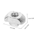 Kick Your 3d Printer Game Up With 40 Piece M3 T Slot Nuts Made From Tough Carbon Steel that are 1cm wide and 0.5cm tall.