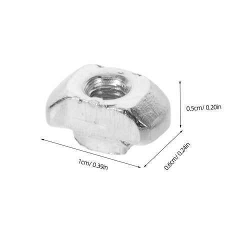 Kick Your 3d Printer Game Up With 40 Piece M3 T Slot Nuts Made From Tough Carbon Steel that are 1cm wide and 0.5cm tall.