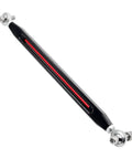 Two Tone Black And Red Anodized Shifter Linkage For Harley 86 Up FL Softail And Touring Adjustable From 11.6 To 13.2 Inches With Two Five Sixteenth Inch Heim Joints Compatible With 86 Up Softail And Touring, black red anodized linkage