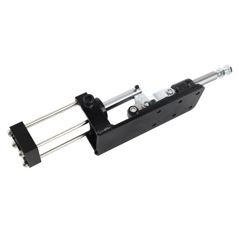 Heavy Duty Pneumatic Clamp Made From Carbon Steel For Welding And Forming Jobs With High Accuracy Auto Control And Easy Use Toggle Mechanism In Industry Production Ranging 0.5 9.0kgf Square Cm, side view showing structure and mechanism