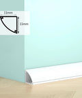 Ditch The Wall Drill And Toss The Tangled Cords Peel And Stick Square Cable Raceway Covers Messy Wires Fast, 11mm white PVC cover on wall.